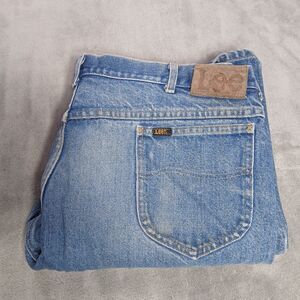 Vintage Lee Riders Jeans 42x34 (Fits 40x32) Worn Distressed Work Union USA Denim